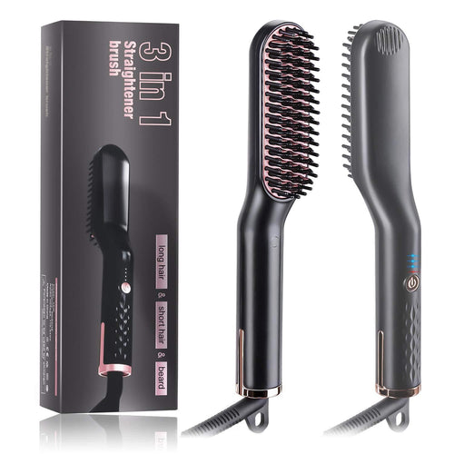 Mens Beard Straightener Brush Best Beard Flat Iron Heated Comb