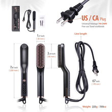 Load image into Gallery viewer, Mens Beard Straightener Brush Best Beard Flat Iron Heated Comb
