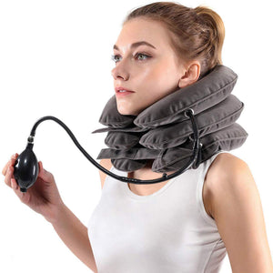 Inflatable Cervical Neck Traction Device Neck Stretcher Brace