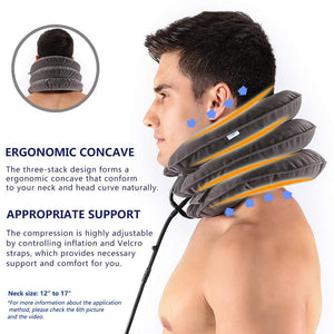 Inflatable Cervical Neck Traction Device Neck Stretcher Brace