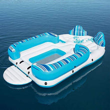 Load image into Gallery viewer, Bahama Wave Floating Island Inflatable Pool Island Float for 6
