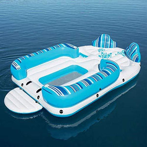 Bahama Wave Floating Island Inflatable Pool Island Float for 6