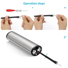 Load image into Gallery viewer, Portable Air Compressor Mini Air Tyre Car Inflator Hand Held Tire Pump
