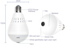 Load image into Gallery viewer, Maximum Security Light Bulb Camera Wireless Wifi Camera
