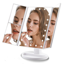 Load image into Gallery viewer, Lighted Makeup Mirror Large Adjustable Bright Led Face Vanity Mirror
