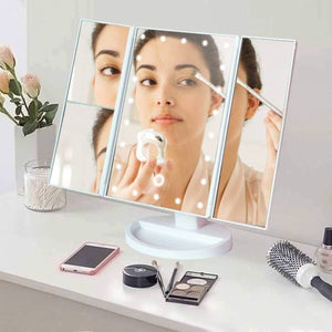 Lighted Makeup Mirror Large Adjustable Bright Led Face Vanity Mirror