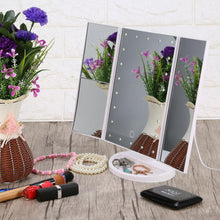 Load image into Gallery viewer, Lighted Makeup Mirror Large Adjustable Bright Led Face Vanity Mirror
