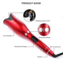 Load image into Gallery viewer, Premium Hair Curler Automatic Rotating Curling Iron Wand
