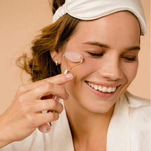 Load image into Gallery viewer, Premium Jade Facial Roller &amp; Gua Sha Exclusive Rose Quartz Set
