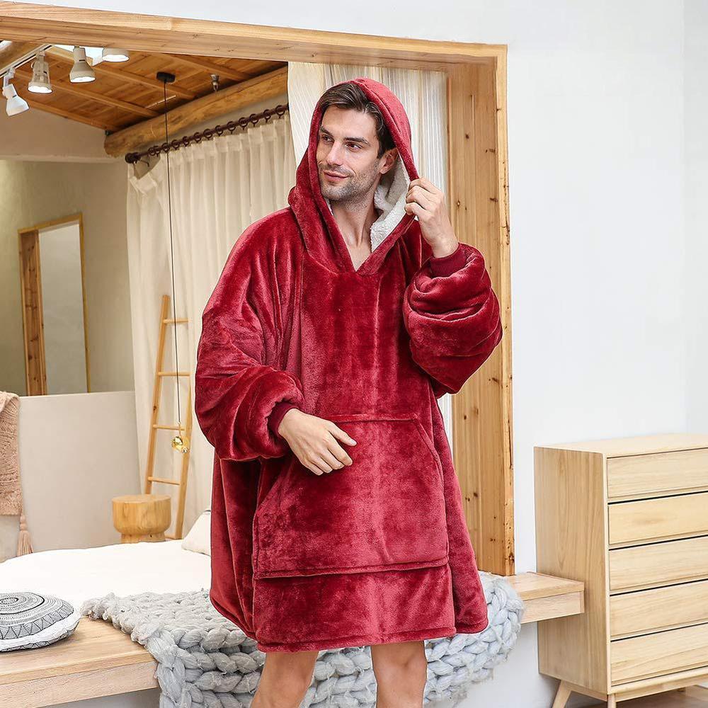 Snuggie Hoodie Blanket Oversized Comfy Sweatshirt Blanket