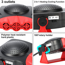 Load image into Gallery viewer, Portable Car Heater 12V Volt Electric Car Space Heater
