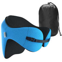 Load image into Gallery viewer, Premium Travel Neck Airplane Pillow with Hood

