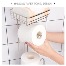 Load image into Gallery viewer, Free Standing Toilet Paper Roll Holder
