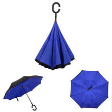 Load image into Gallery viewer, Upside Down Inverted Rain Umbrella
