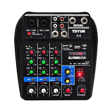 Load image into Gallery viewer, Small Audio Sound Digital Microphone Mixer 48V
