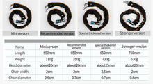 Load image into Gallery viewer, Foldable Bike Chain Cable Metal Lock
