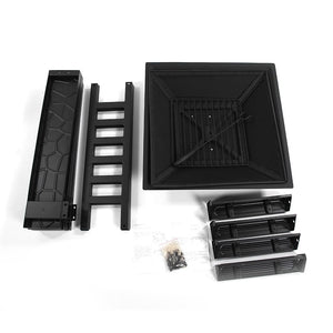 Outdoor Modern Square Patio Fire Pit Table