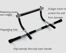 Load image into Gallery viewer, Iron Doorway Pull Up Bar For Home

