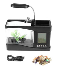 Load image into Gallery viewer, Small LED Fish Aquarium Water Tank
