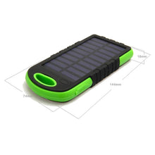 Load image into Gallery viewer, Portable Solar Powered Cell Phone Battery Charger
