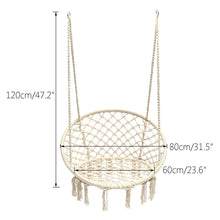 Load image into Gallery viewer, Hanging Hammock Swing Chair Indoor Outdoor
