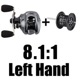 Premium Baitcaster Fisher Reel - Silver
