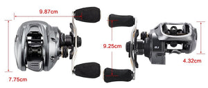 Premium Baitcaster Fisher Reel - Silver