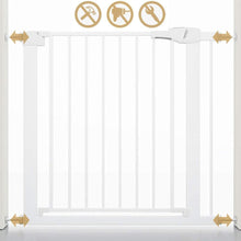 Load image into Gallery viewer, Wide Baby Walk Through Fence Gate With Door Pressure Mounted
