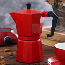 Load image into Gallery viewer, Aluminum Stovetop Moka Coffee Maker Espresso Pot
