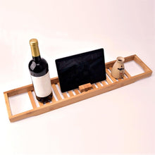 Load image into Gallery viewer, Wooden Bathtub Caddy Bamboo Tray
