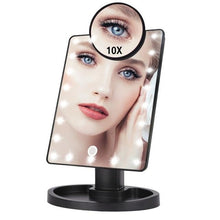 Load image into Gallery viewer, Lighted Magnifying Makeup Mirror Countertop Vanity 10X
