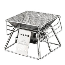 Load image into Gallery viewer, Stainless Steel Small Portable Camper Charcoal Grill
