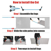 Load image into Gallery viewer, Portable Folding Camping Cot Sleeping Bed

