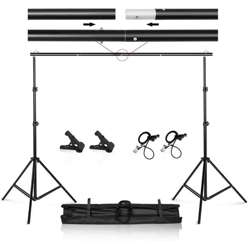 Heavy Duty Photo Backdrop Adjustable Stand Frame
