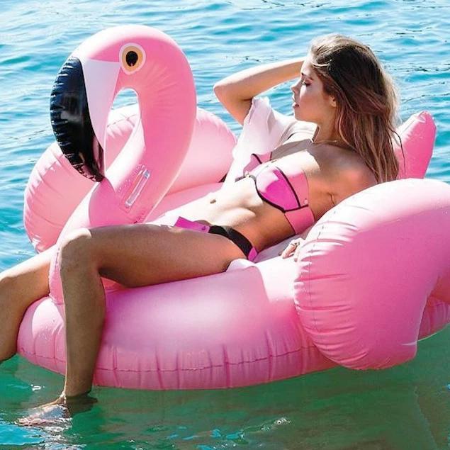 Pink Flamingo Float Inflatable Party Pool Float for Summer