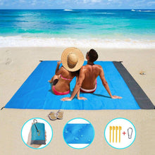Load image into Gallery viewer, Large Sand Free Beach Blanket Mat
