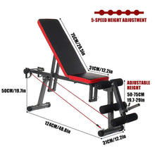 Load image into Gallery viewer, Adjustable Weight Lifting Dumbbell Workout Folding Bench
