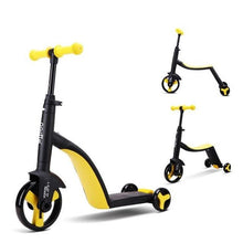 Load image into Gallery viewer, 2 in 1 Kids 3 Wheel Scooter And Tricycle Combo
