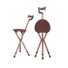 Load image into Gallery viewer, Portable Walking Cane Seat Heavy Duty &amp; Foldable
