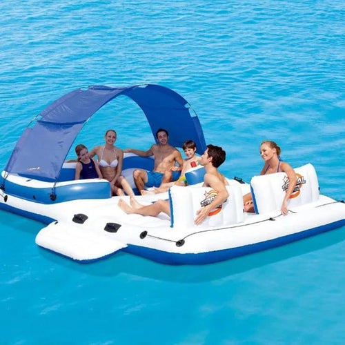 Party for 6 Floating Island Inflatable Pool Island Float