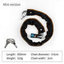 Load image into Gallery viewer, Foldable Bike Chain Cable Metal Lock
