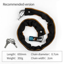 Load image into Gallery viewer, Foldable Bike Chain Cable Metal Lock

