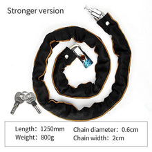 Load image into Gallery viewer, Foldable Bike Chain Cable Metal Lock
