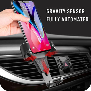 AUTOMATICALLY LOCKING WINDSHIELD PHONE HOLDER