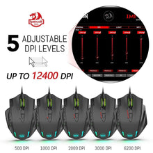 Load image into Gallery viewer, Wired Light RGB PC Gaming Mouse With Side Buttons
