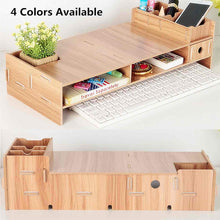 Load image into Gallery viewer, Computer Monitor Riser Mount Stand With Drawer
