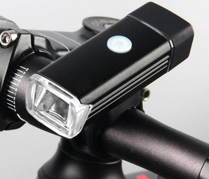 Bicycle Front Light USB Rechargeable Built-in battery LED