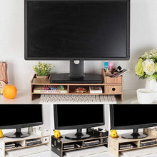 Load image into Gallery viewer, Computer Monitor Riser Mount Stand With Drawer
