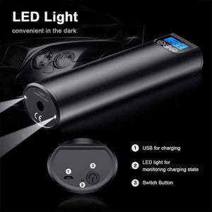Digital Car Tire Inflator Portable Air Pump