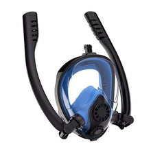 Load image into Gallery viewer, Full Face Snorkel Underwater Mask With Double Breath Tubes
